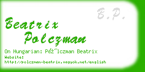 beatrix polczman business card